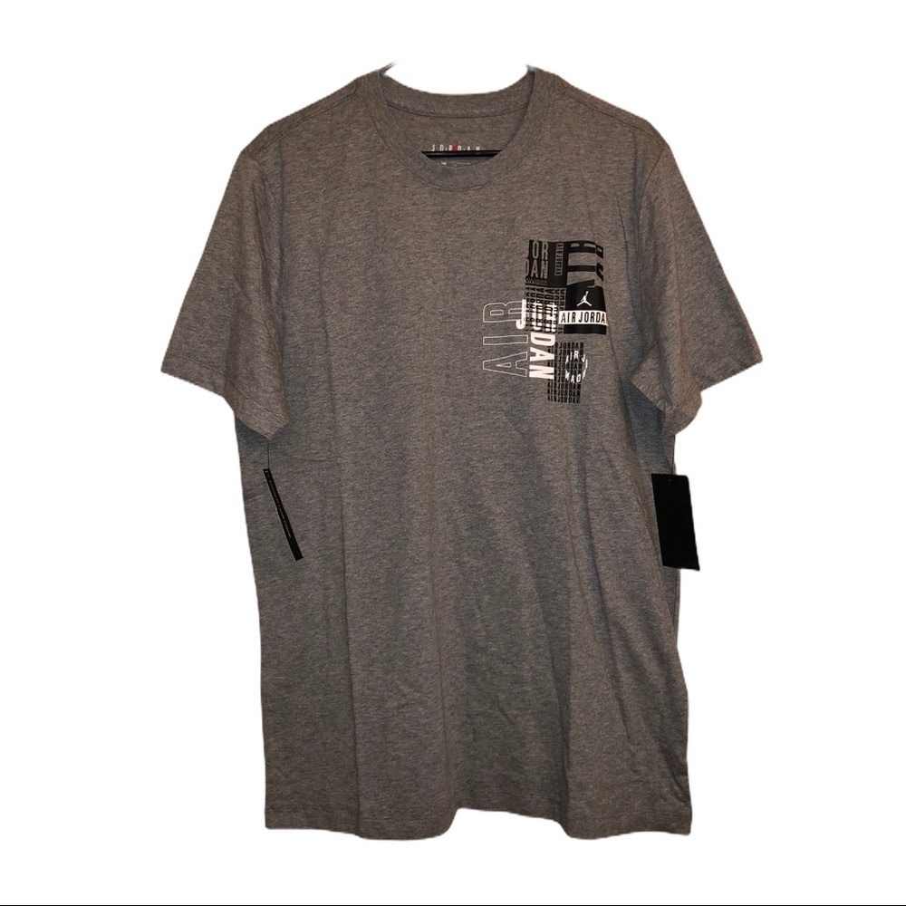 Air Jordan Tee Block SpellOut Jumpman Logo T-Shirt
